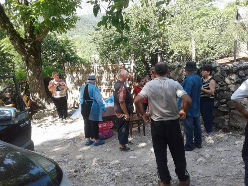 ცაგერის მუნიციპალიტეტის ლაჯანურის ხეობის სოფლებში მასობრივი PCR  ტესტირება მიმდინარეობს